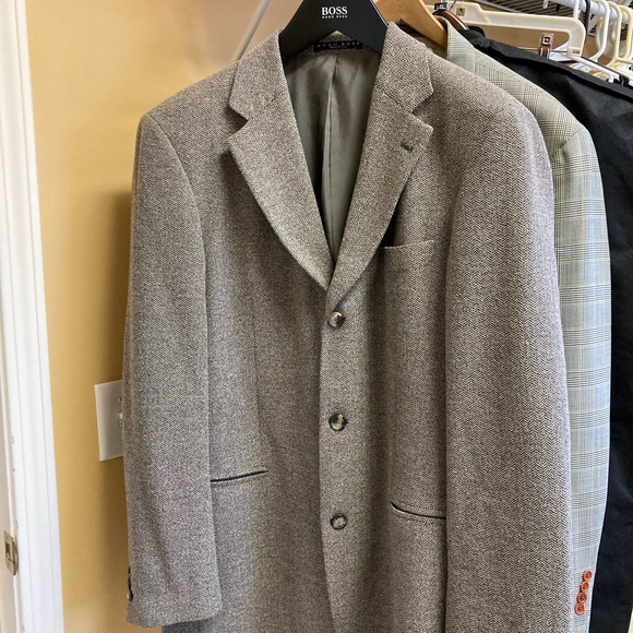 Men’s brown tweed Hugo Boss wool blazer. - Picture 5 of 6